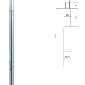 Pręt pełny napędowy A=1487mm B 9006 0005