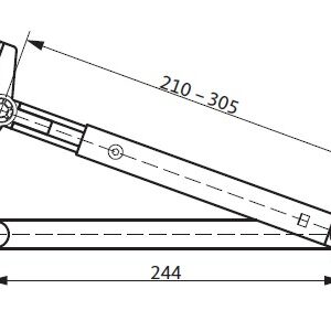 Ramię samozamykacza OTS210/430 brązowe K-16571-00-0-5