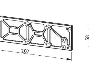 Płyta montażowa samozamykacz OTS 210 9-41640-00-0-0