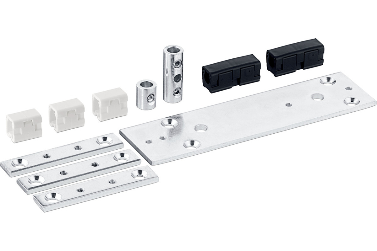 Wyposażenie cięgna GEZE OL90N pełne białe z płytą 030798